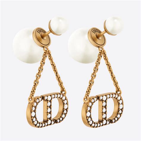 Dior Tribales Earrings Antique Gold.